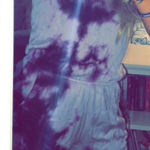 Purple Tie Dye Romper
